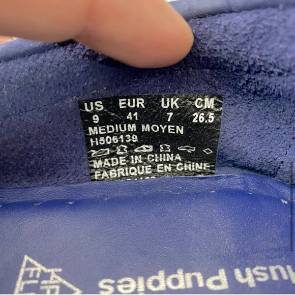 Hush Puppies Blue Suede Slip On Loafers 9 - Picture 8 of 13